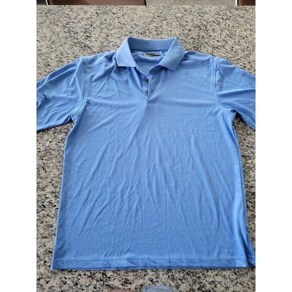 Pebble Beach Other - Pebble Beach Performance Polo‎ Shirt Men's Size Med Short Sleeve Blue